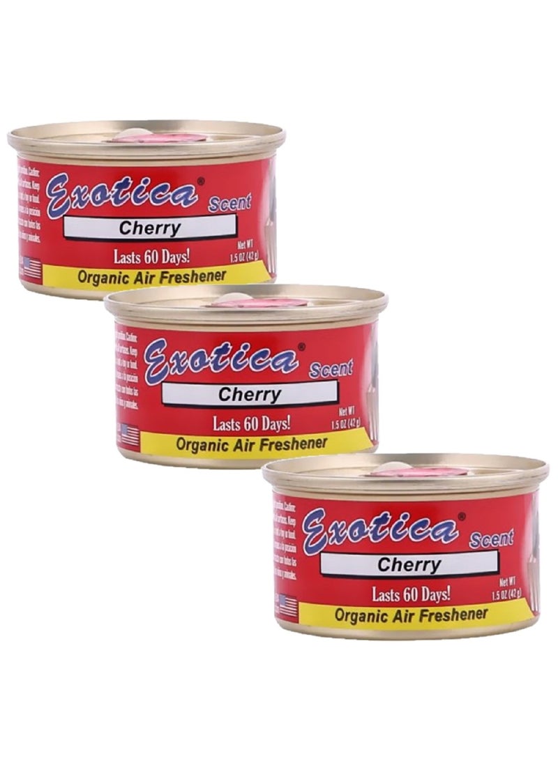 EXOTICA مجموعة معطرات هواء السيارة - كرز عبوة من 3 - Image 1